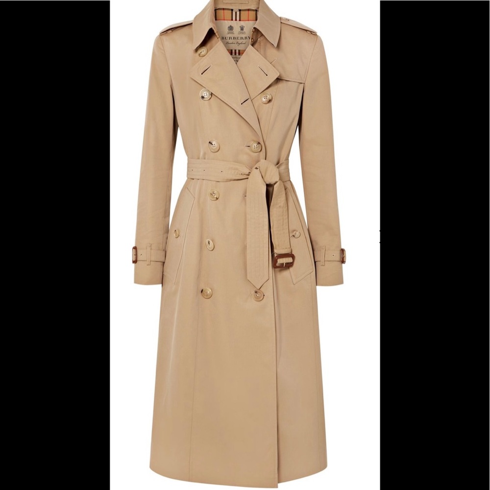 Burberry Long cotton Trench Coat